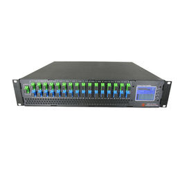 تقویت کننده نوری 16 Port EDFA 34dBm 1550 CATV WDM EDFA برای پخش سه گانه شبکه GPON OLT