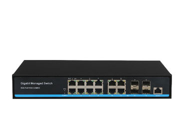 سوئیچ مدیریت شده Gigabit 8PoE + 4GE + 4SFP 8 Port Poe برای سیستم امنیتی / راه حل VOIP